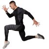 Stark Soul® Pánske Lyžiarske Termoprádlo vrchný diel s dlhým rukávom čierne (Veľkosť S-M, Farba čierna)