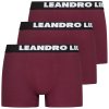 LEANDRO LIDO LEANDRO LIDO "Ravello" Perfektné Pánske Boxerky balenie 3 ks červená