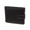 Čierna pánska kožená peňaženka so zápinkou v krabičke GROSSO