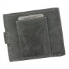Čierna pánska peňaženka z brúsenej kože RFID v krabičke WILD