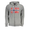 NORWAY 1963 Perfektná Pánska Mikina na zips Šedá