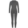 KIRKJUBOUR® Hafjall Perfektné Dámske Termoprádlo set 2 kusy šedé (Veľkosť XS, Farba Šedá)