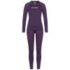 KIRKJUBOUR® Hafjall Perfektné Dámske Termoprádlo set 2 kusy fialové (Veľkosť XS, Farba Violet)