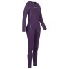 KIRKJUBOUR® Hafjall Perfektné Dámske Termoprádlo set 2 kusy fialové (Veľkosť XS, Farba Violet)