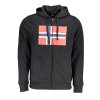 NORWAY 1963 Perfektná Pánska Mikina na zips Čierna (Veľkosť M, Farba čierna)