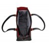 Čierna veľká kabelka s červenými doplnkami S573 GROSSO
