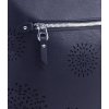 Crossbody dámska kabelka v kvetovanom dizajne tmavo modrá 5432-BB