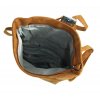 Dámsky batoh / kabelka z brúsenej kože zelená