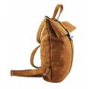 Dámsky batoh / kabelka z brúsenej kože svetlá krémová