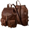 Veľký Pánsky Kožený Batoh Buffalo Pull s prekrytím 35x45x23cm hnedý