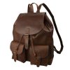 Veľký Pánsky Kožený Batoh Buffalo Pull s prekrytím 35x45x23cm hnedý