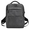 Pierre Cardin Elegantný tmavo šedý pánsky batoh s vreckom pre laptop, USB