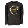 CAVALLI CLASS Perfektná Pánska Mikina Čierna (Veľkosť 3XL, Farba čierna)