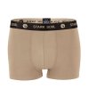Stark Soul® Prémiové Pánske Boxerky bez bočných švov Safari štýl set 3 kusy čierna šedá (Veľkosť M, Farba Hnedá)