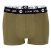 Stark Soul® Prémiové Pánske Boxerky bez bočných švov Safari štýl set 3 kusy čierna šedá