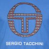 Sergio Tacchini Perfektné Pánske Tričko Krátky Rukáv Modrá
