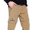 KIRKJUBOUR KIRKJUBOUR® Zip-Off Men 2-in-1 Trekking and Hiking Pants Brown