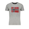 NORWAY 1963 Perfektné Pánske Tričko Krátky Rukáv Šedá (Veľkosť XL, Farba šedá)