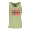 NORWAY 1963 Perfektné Pánske Tielko Zelená (Veľkosť M, Farba zelená)
