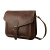 Pánska Kožená Taška cez rameno Buffalo Pull-Up Vintage Leather 30x26x16cm hnedá