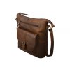 Pánska Kožená Taška cez rameno Buffalo Pull-Up Vintage Leather 29x29x13cm hnedá