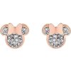 Disney detské náušnice Minnie Mouse pozlátená oceľ E600177PRWL-B.CS