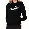 Dámska Mikina PUMA Logo No1 Kapucňa Čierna (Veľkosť S, Farba čierna)