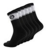 Stark Soul® Retro Look Crew Perfektné Pánske Retro Ponožky 3 páry čierne (Veľkosť 39 - 42, Farba čierna)