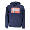 NORWAY 1963 Perfektná Pánska Mikina Modrá (Veľkosť XL, Farba modrá)