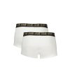 CAVALLI CLASS Perfektné Pánske Boxerky Biela