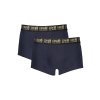 CAVALLI CLASS Perfektné Pánske Boxerky Modrá