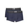 CAVALLI CLASS Perfektné Pánske Boxerky Modrá