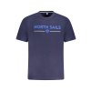 North Sails Perfektné Pánske Tričko Krátky Rukáv Modrá