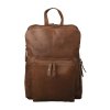 Batoh s 3 hlavnými priehradkami - Buffalo Pull-Up Vintage Leather 35x25x20cm hnedá