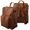 Batoh s 3 hlavnými priehradkami - Buffalo Pull-Up Vintage Leather 35x25x20cm hnedá