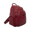Noblesný Voľnočasový Batoh s kovovými zipsami dariya® unisex 29x25x19cm tmavo červený