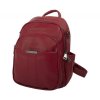 Noblesný Voľnočasový Batoh s kovovými zipsami dariya® unisex 29x25x19cm tmavo červený