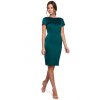 foto i529 8861 k041 sheath dress with a cowl neck in the back green 1 1 55979