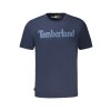 Timberland Perfektné Pánske Tričko Krátky Rukáv Modrá