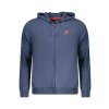 Pánska Mikina na zips U.S. GRAND POLO Modrá (Veľkosť S, Farba modrá)