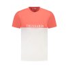 TRUSSARDI Perfektné Pánske Tričko Krátky Rukáv Ružová (Veľkosť M, Farba ružová)