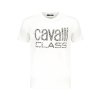 CAVALLI CLASS Perfektné Pánske Tričko Krátky Rukáv Biela (Veľkosť M, Farba Biela)