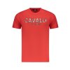 CAVALLI CLASS Perfektné Pánske Tričko Krátky Rukáv Červená (Veľkosť M, Farba červená)
