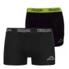 Pánske Boxerky Kappa 2 Pack Čierne/Limo (Veľkosť M, Farba Čierna)
