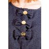 LOVE MOSCHINO Štýlové Dámske Krátke Šaty Modrá (Veľkosť 42, Farba modrá)