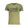CAVALLI CLASS Perfektné Pánske Tričko Krátky Rukáv Zelená (Veľkosť XL, Farba zelená)