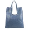 damska shopper kabelka 20238 denim modra