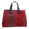 kozena damska kabelka kk 201 grosso burgundy cervena 4