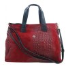 kozena damska kabelka kk 201 grosso burgundy cervena 5