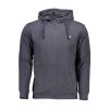 Pánska Mikina na zips Sergio Tacchini Modrá (Veľkosť 2XL, Farba modrá)